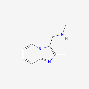 B1314404 N-Methyl-N-[(2-methylimidazo[1,2-a]pyridin-3-yl)methyl]amine CAS No. 857283-58-0