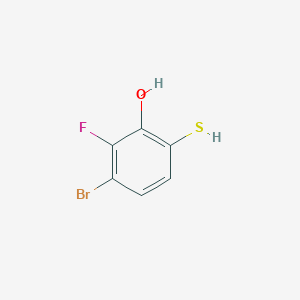 3-Bromo-2-fluoro-6-mercaptophenol