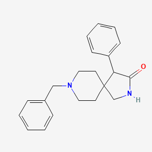 molecular formula C21H24N2O B13144178 8-Benzyl-4-phenyl-2,8-diazaspiro[4.5]decan-3-one 