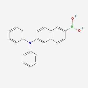 molecular formula C22H18BNO2 B13144228 (6-(Diphenylamino)naphthalen-2-yl)boronic acid CAS No. 503299-18-1