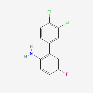 molecular formula C12H8Cl2FN B1314423 3',4'-二氯-5-氟-[1,1'-联苯]-2-胺 CAS No. 877179-04-9