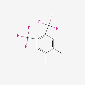 molecular formula C10H8F6 B13144248 1,2-Bis(trifluoromethyl)-4,5-dimethylbenzene 