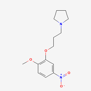 1-(3-(2-Methoxy-5-nitrophenoxy)propyl)pyrrolidine