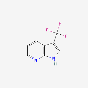 molecular formula C8H5F3N2 B1314435 3-(三氟甲基)-1H-吡咯并[2,3-b]吡啶 CAS No. 892414-47-0