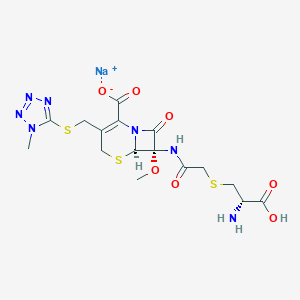 molecular formula C₁₆H₃₄N₇NaO₁₄S₃ B131444 Cefminox sodium CAS No. 75498-96-3