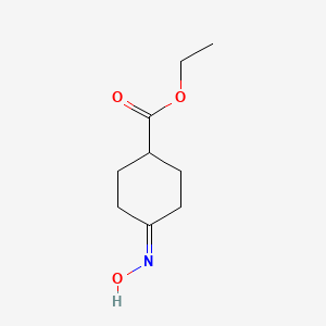 molecular formula C9H15NO3 B1314440 Cyclohexanecarboxylic acid, 4-(hydroxyimino)-, ethyl ester CAS No. 90942-89-5