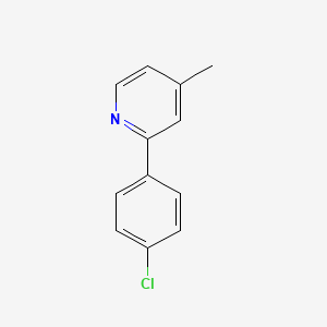 molecular formula C12H10ClN B1314443 2-(4-氯苯基)-4-甲基吡啶 CAS No. 23182-19-6
