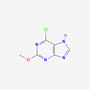 molecular formula C6H5ClN4O B13144453 6-Chloro-2-methoxy-7H-purine CAS No. 1334337-31-3