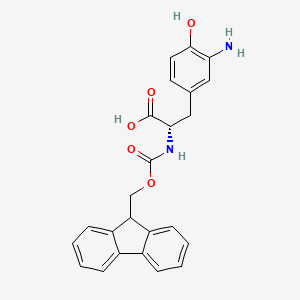 molecular formula C24H22N2O5 B1314446 Fmoc-3-氨基-L-酪氨酸 CAS No. 726181-70-0