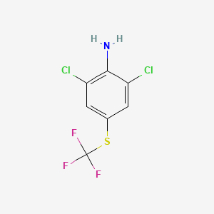 B1314497 2,6-Dichloro-4-((trifluoromethyl)thio)aniline CAS No. 99479-65-9