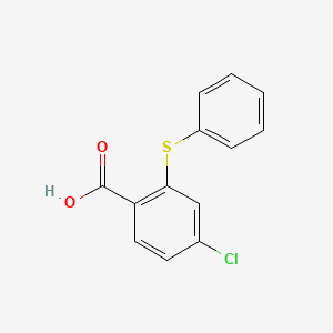molecular formula C13H9ClO2S B1314518 4-氯-2-苯基硫基苯甲酸 CAS No. 13421-07-3