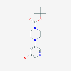 molecular formula C15H23N3O3 B1314546 叔丁基 4-(5-甲氧基吡啶-3-基)哌嗪-1-羧酸酯 CAS No. 412347-35-4