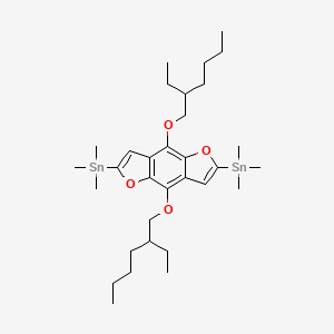 [4,8-bis(2-ethylhexoxy)-2-trimethylstannylfuro[2,3-f][1]benzofuran-6-yl]-trimethylstannane