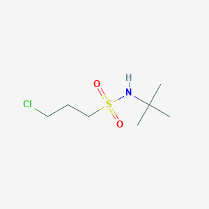 molecular formula C7H16ClNO2S B1314556 N-叔丁基-3-氯丙烷-1-磺酰胺 CAS No. 63132-85-4