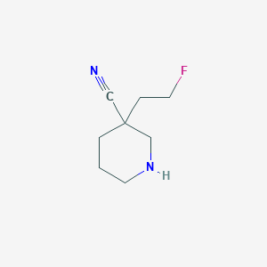 3-(2-Fluoroethyl)piperidine-3-carbonitrile