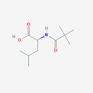 (2R)-2-(2,2-dimethylpropanoylamino)-4-methylpentanoic acid