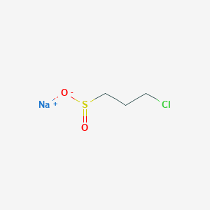 molecular formula C3H6ClNaO2S B13145616 Sodium 3-chloropropane-1-sulfinate 