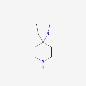 molecular formula C10H22N2 B13145662 4-Isopropyl-N,N-dimethyl-4-piperidinamine 