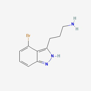 3-(4-Bromo-1H-indazol-3-yl)propan-1-amine