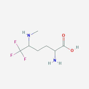 2-Amino-6,6,6-trifluoro-5-(methylamino)hexanoic acid