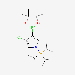 3-Chloro-4-(4,4,5,5-tetramethyl-1,3,2-dioxaborolan-2-YL)-1-(triisopropylsilyl)-1H-pyrrole