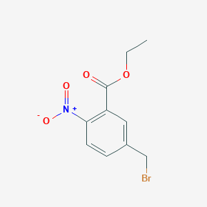 molecular formula C10H10BrNO4 B13145811 Ethyl5-(bromomethyl)-2-nitrobenzoate 