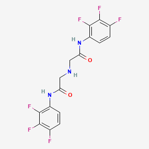 N-(2,3,4-Trifluorophenyl)-2-({[(2,3,4-trifluorophenyl)carbamoyl]methyl}amino)acetamide