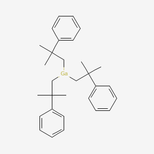 molecular formula C30H39Ga B13145867 Tris(2-methyl-2-phenylpropyl)gallane CAS No. 138667-97-7