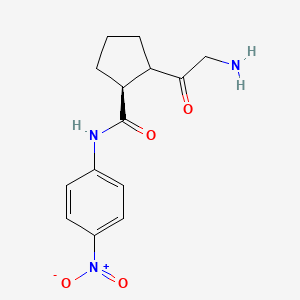 molecular formula C14H17N3O4 B13145902 Gly-Prop-nitroanilidehydrochloride 