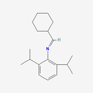 molecular formula C19H29N B13145930 N-(Cyclohexylmethylene)-2,6-diisopropylaniline CAS No. 869085-71-2