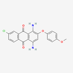 1,4-Diamino-7-chloro-2-(4-methoxyphenoxy)anthracene-9,10-dione