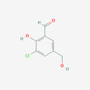 3-Chloro-2-hydroxy-5-(hydroxymethyl)benzaldehyde