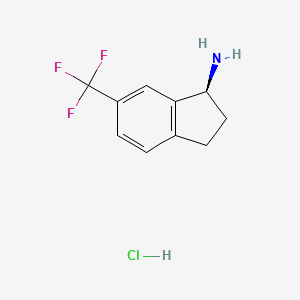 (1S)-6-(trifluoromethyl)-2,3-dihydro-1H-inden-1-amine;hydrochloride