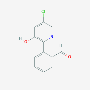 2-(5-Chloro-3-hydroxypyridin-2-yl)benzaldehyde