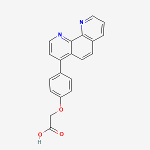 molecular formula C20H14N2O3 B13146018 [4-(1,10-Phenanthrolin-4-yl)phenoxy]acetic acid CAS No. 112734-39-1