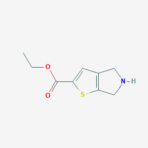 molecular formula C9H11NO2S B13146035 Ethyl 4H,5H,6H-thieno[2,3-c]pyrrole-2-carboxylate 