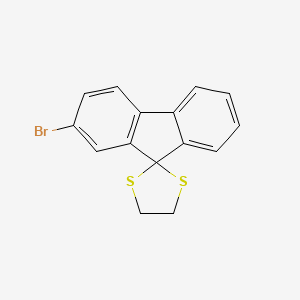 molecular formula C15H11BrS2 B1314608 2'-Bromospiro[[1,3]dithiolane-2,9'-fluorene] CAS No. 113425-37-9
