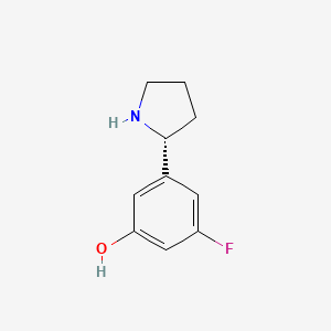 (R)-3-Fluoro-5-(pyrrolidin-2-yl)phenol