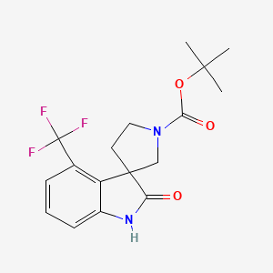 tert-Butyl 2-oxo-4-(trifluoromethyl)spiro[indoline-3,3'-pyrrolidine]-1'-carboxylate