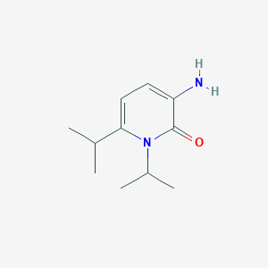 molecular formula C11H18N2O B13146116 3-Amino-1,6-bis(propan-2-yl)-1,2-dihydropyridin-2-one 