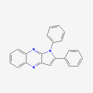 molecular formula C22H15N3 B13146132 1,2-Diphenyl-1H-pyrrolo[2,3-B]quinoxaline CAS No. 62356-28-9