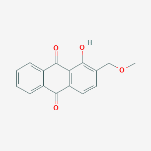 molecular formula C16H12O4 B13146152 1-Hydroxy-2-(methoxymethyl)anthracene-9,10-dione CAS No. 174568-52-6