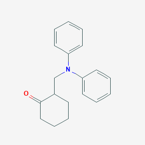 molecular formula C19H21NO B13146182 2-((Diphenylamino)methyl)cyclohexanone CAS No. 140679-52-3