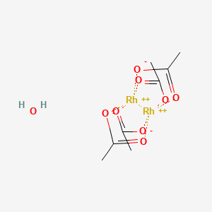 Rhodium(2+);tetraacetate;hydrate