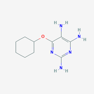 6-(Cyclohexyloxy)pyrimidine-2,4,5-triamine