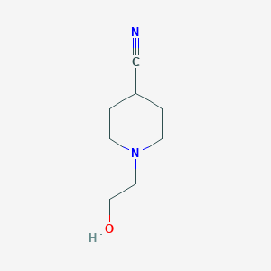 molecular formula C8H14N2O B1314620 1-(2-羟乙基)哌啶-4-碳腈 CAS No. 21168-73-0
