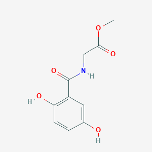 molecular formula C10H11NO5 B13146256 Methyl (2,5-dihydroxybenzoyl)glycinate 