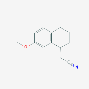 2-(7-Methoxy-1,2,3,4-tetrahydronaphthalen-1-yl)acetonitrile