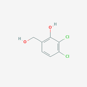 molecular formula C7H6Cl2O2 B13146283 2,3-Dichloro-6-(hydroxymethyl)phenol 