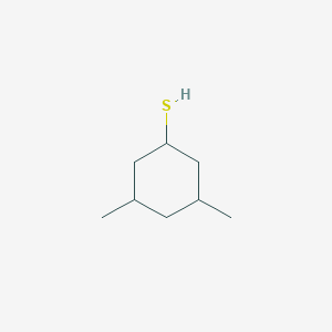 molecular formula C8H16S B13146297 3,5-Dimethylcyclohexane-1-thiol 